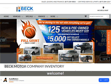 Tablet Screenshot of beck-motors.com